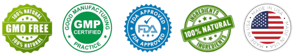 FDA Approved, GMP Certified, 100% Natural, Made in USA